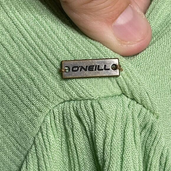 5 for $25🔥O'Neill Green V-Neck Mini Dress Medium - Picture 7 of 8